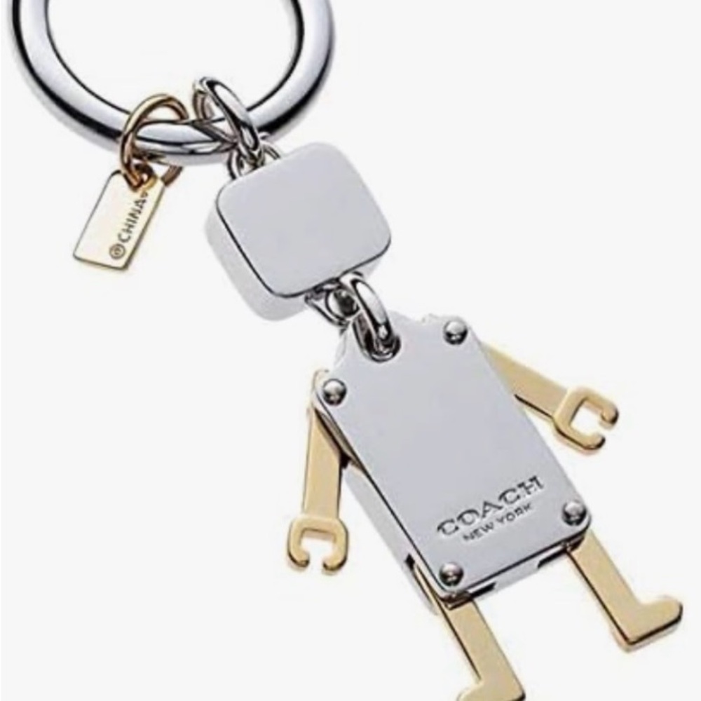 Coach Silver and Gold Robot Keychain - Picture 2 of 9